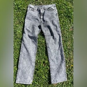 Levi’s Silver Tab Acid Wash Black Jeans Men’s Size 34 x 32 MADE IN USA Vintage